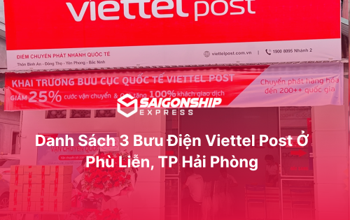 Danh sách 3 bưu điện Viettel Post ở Phù Liễn