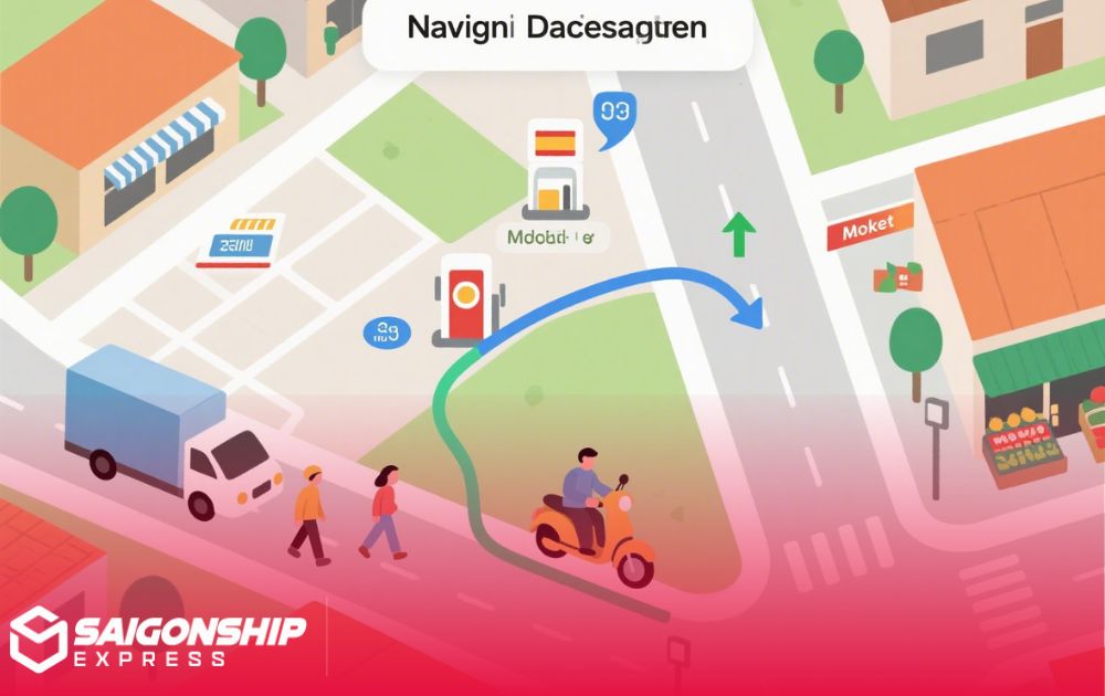 Hướng dẫn đường đi và vị trí trên bản đồ
