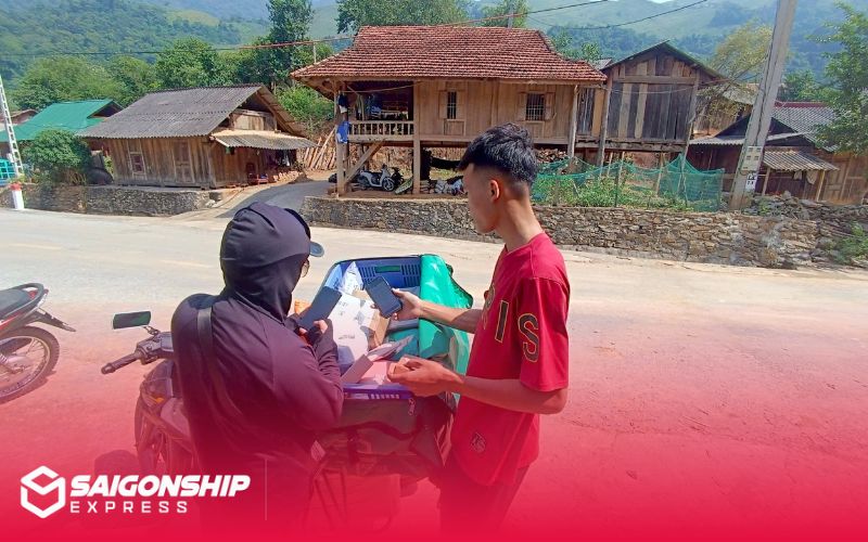 Giao hàng tận nơi ở vùng sâu