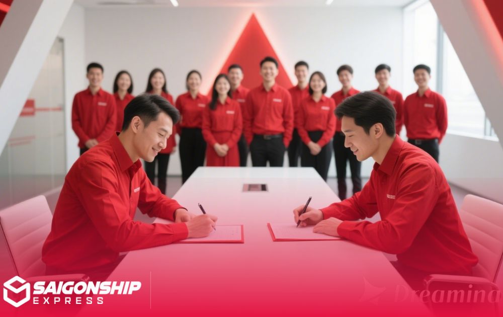 Hợp tác giữa Bưu cục Viettel Post và Saigonship