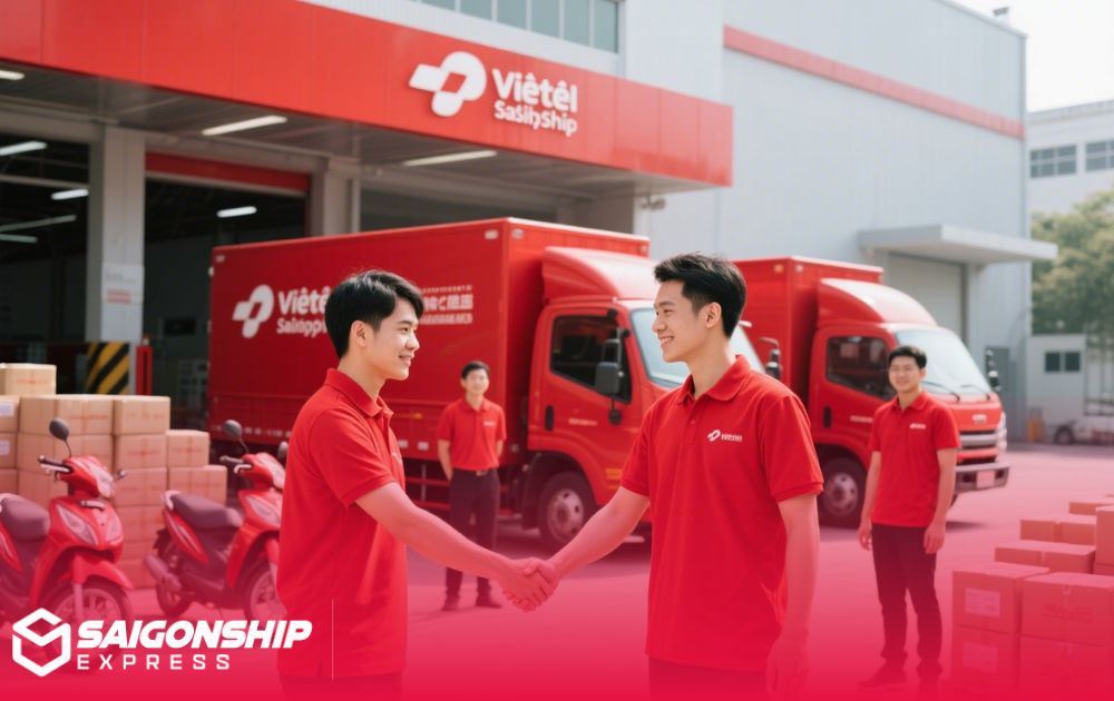 Hợp tác giữa Bưu cục Viettel Post và Saigonship