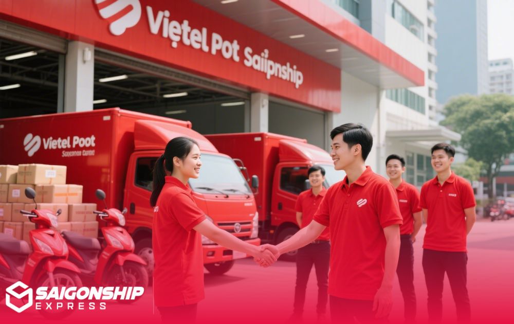 Hợp tác giữa Bưu cục Viettel Post và Saigonship
