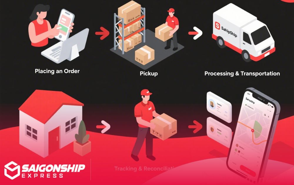 Quy Trình Gửi Hàng Từ Hai Bà Trưng Qua Sài Gòn Ship