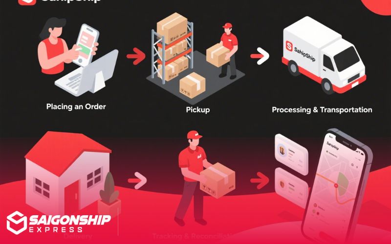 Dịch Vụ Giao Hàng Tại Xã Đắk Sin, Lâm Đồng 4 Quy Trình Vận Chuyển và Giao Hàng Chi Tiết